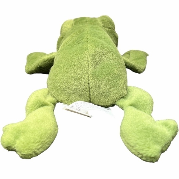 VINTAGE Ganz Franky Frog 9” Plush Stuffed Animal 1996 CH1604 Green Beanbag Soft - Picture 6 of 14